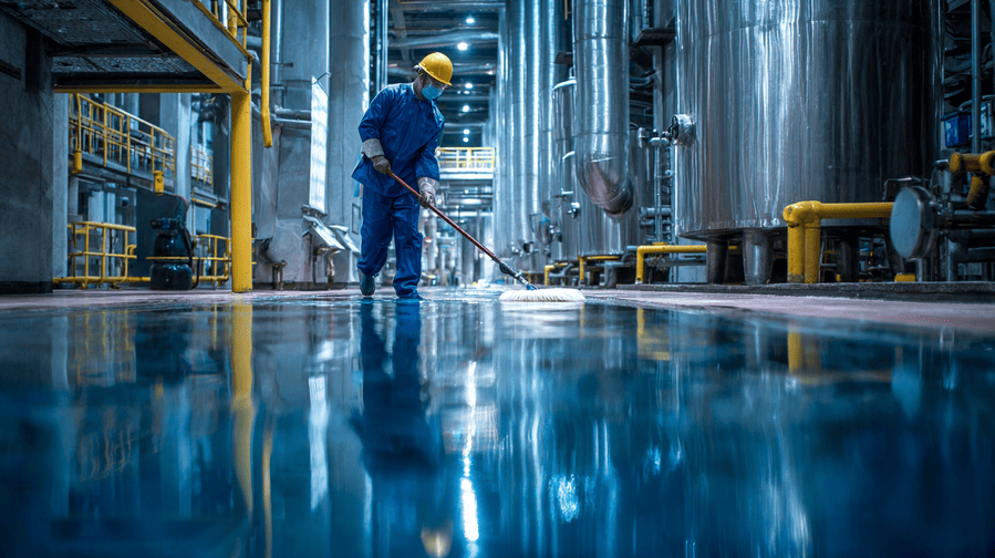 professionele industriële schoonmaak