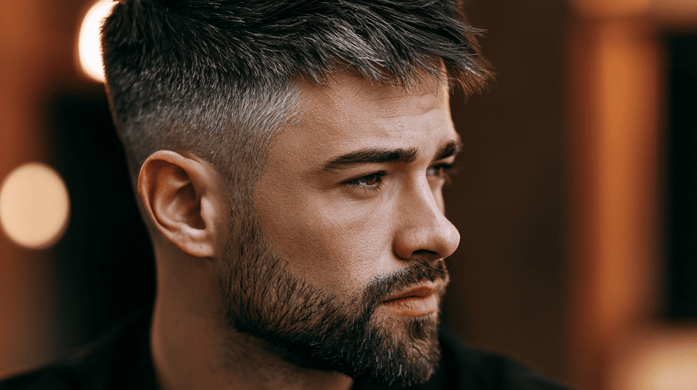 jongen man met een taper fade
