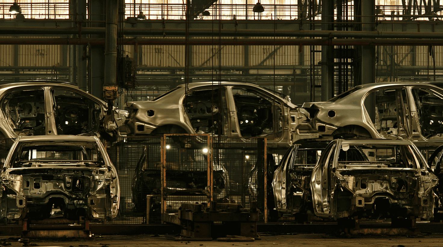 non-ferrometaal gebruikt in een autofabriek
